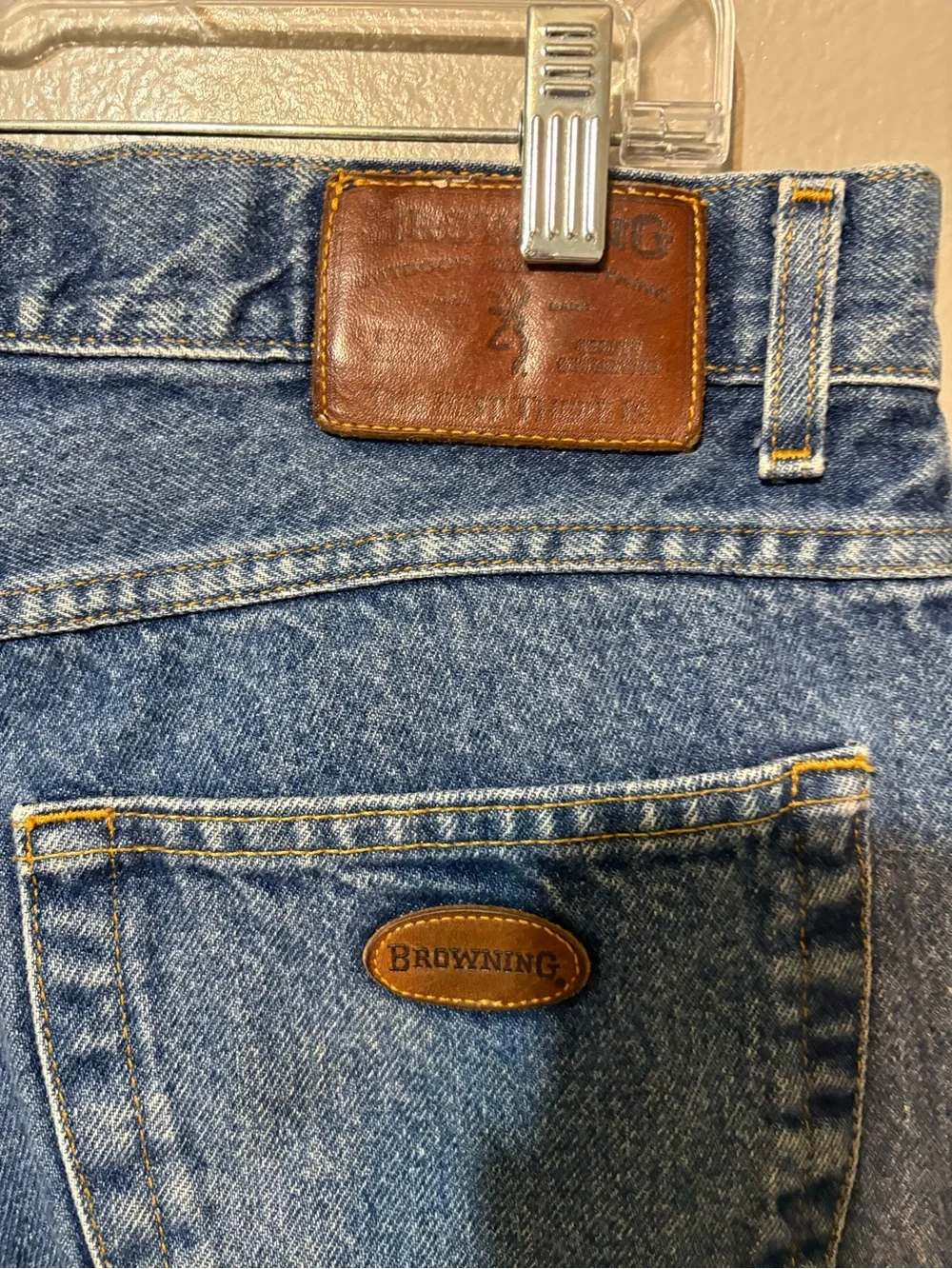 Browning Two-Tone Blue and khaki Straight Jeans Size 34/34